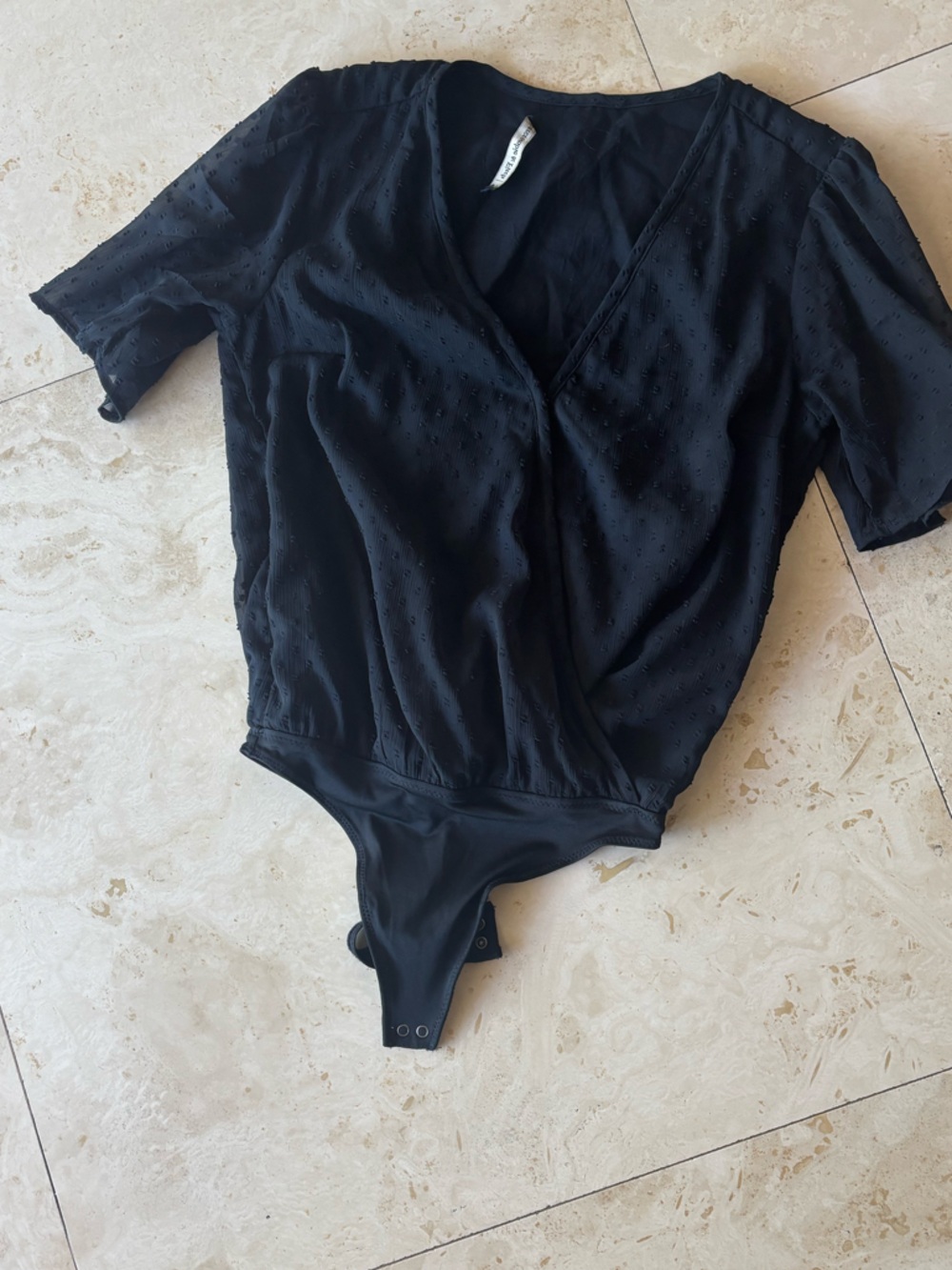 Abercrombie & Fitch Black Eyelet Romper